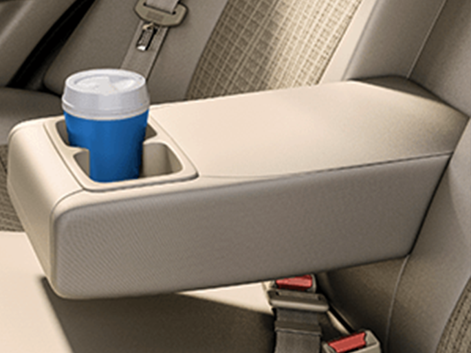 Rear Armrest with Cupholder